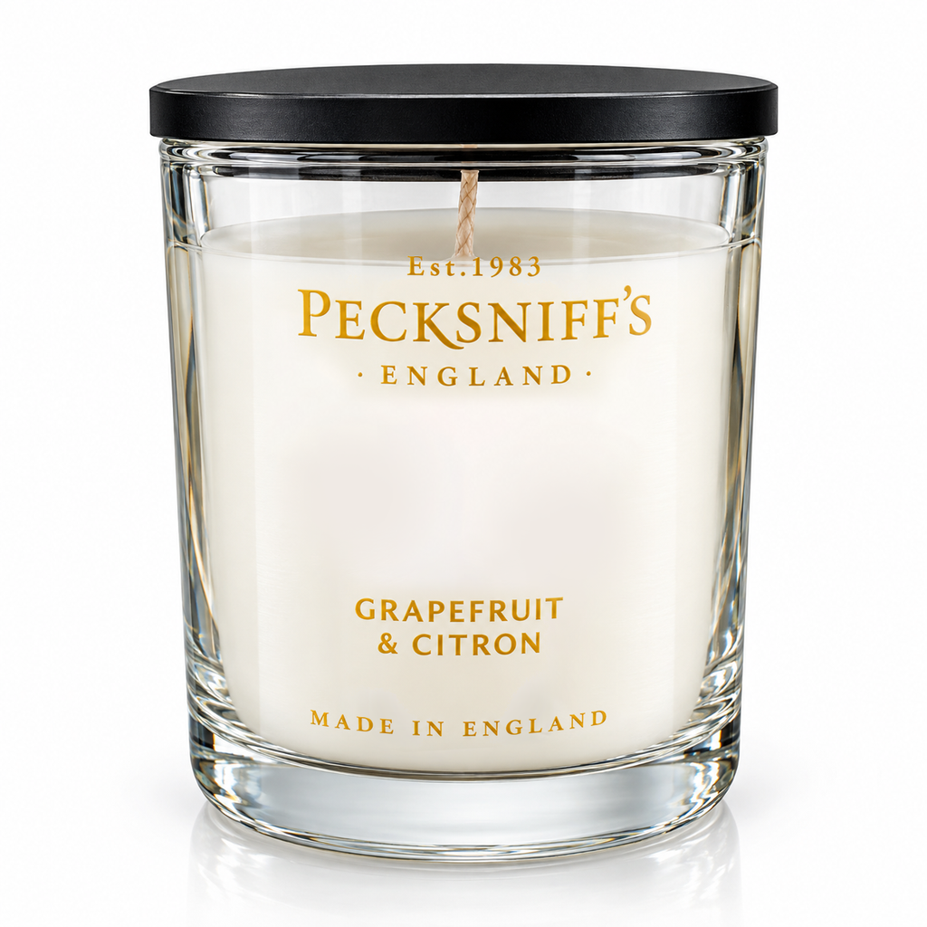 Pecksniff's Grapefruit & Citron Luxury Scented Candle | 1 Wick, 100 g/3.5 oz
