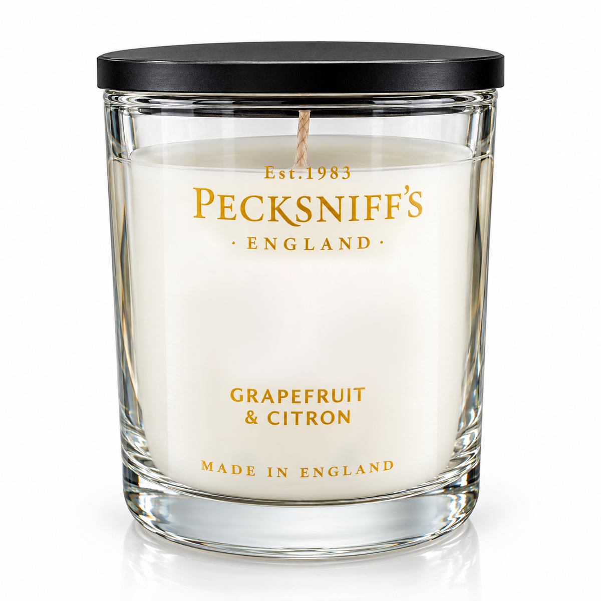 Pecksniff's Grapefruit & Citron Luxury Scented Candle | 1 Wick, 100 g/3.5 oz