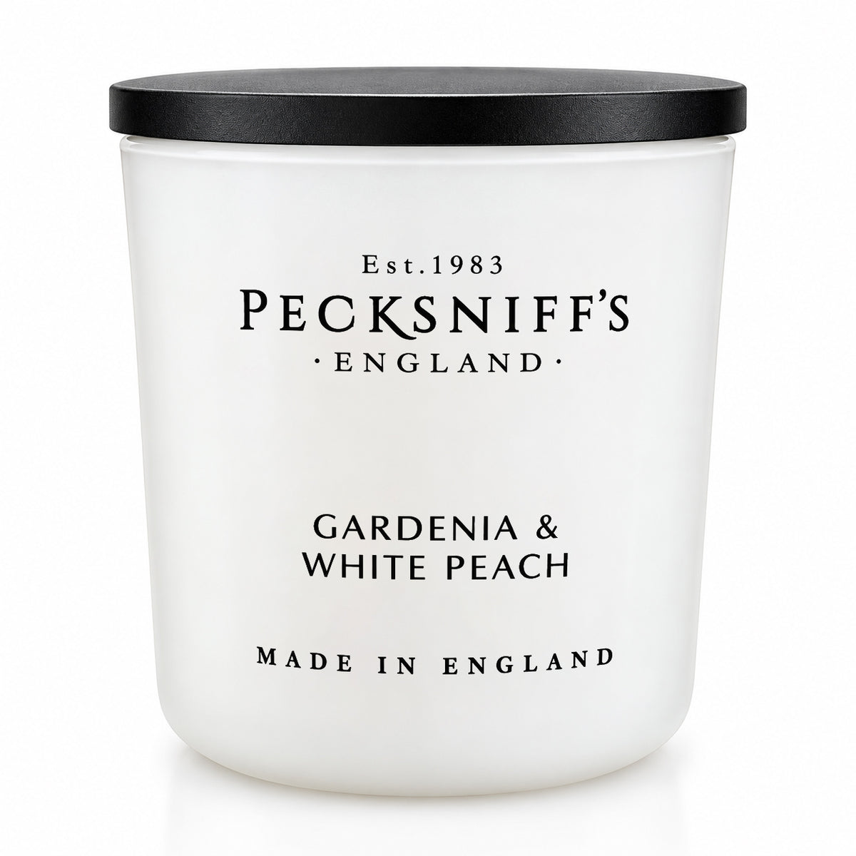 Pecksniff's Gardenia & White Peach Luxury Scented Candle | 1 Wick, 100 g/3.5 oz