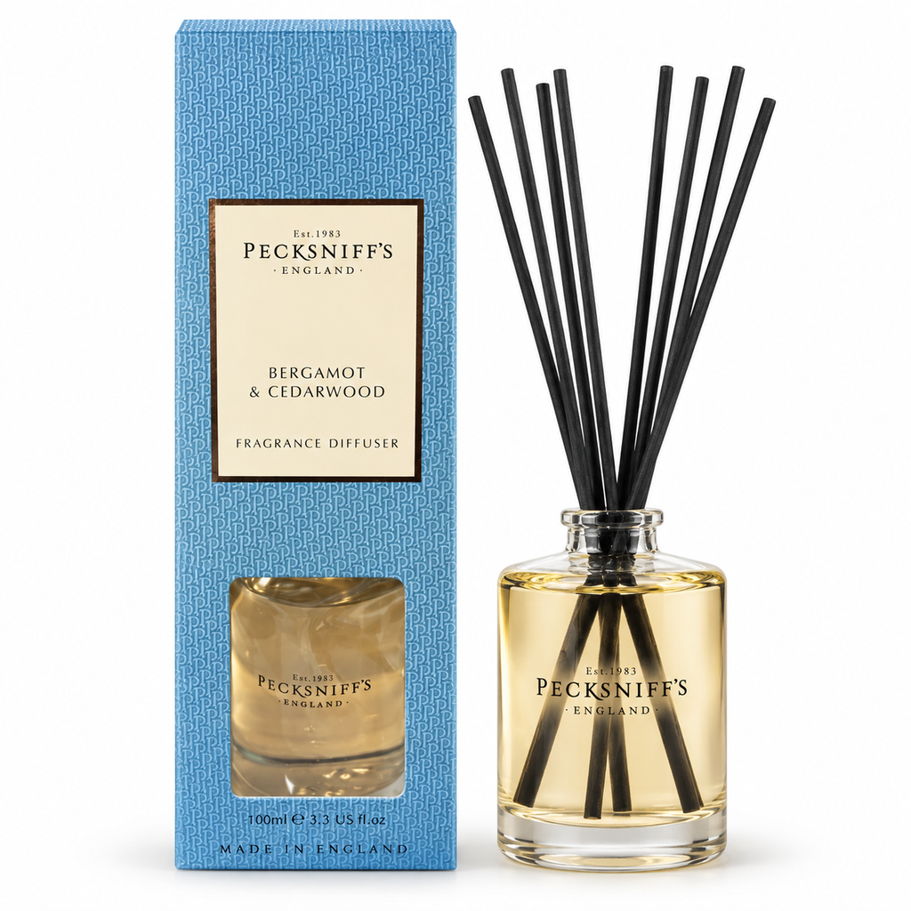 Pecksniffs Bergamot & Cedarwood Diffuser | 100ml/3.38 Fl Oz