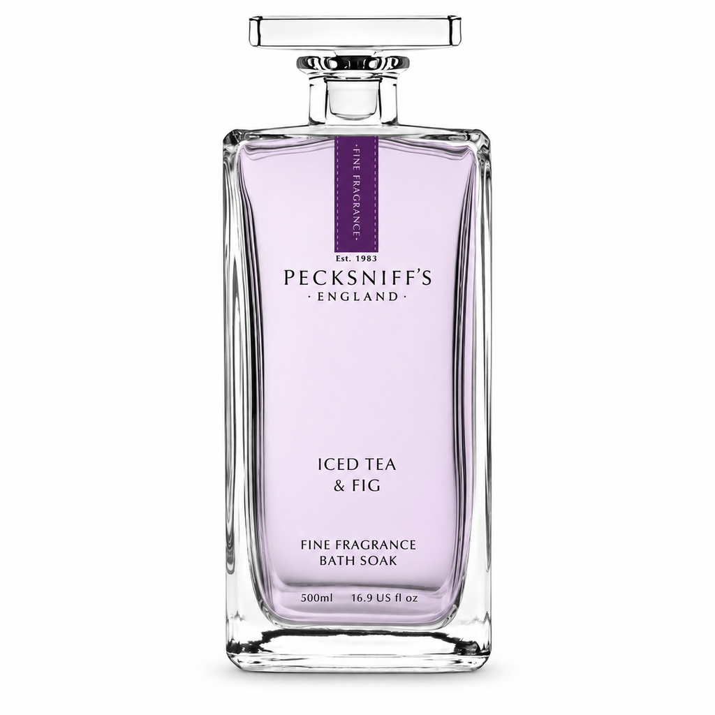 Pecksniff's Prestige Iced Tea & Fig Bath Soak Decanter | 500ml/16.9 Fl Oz