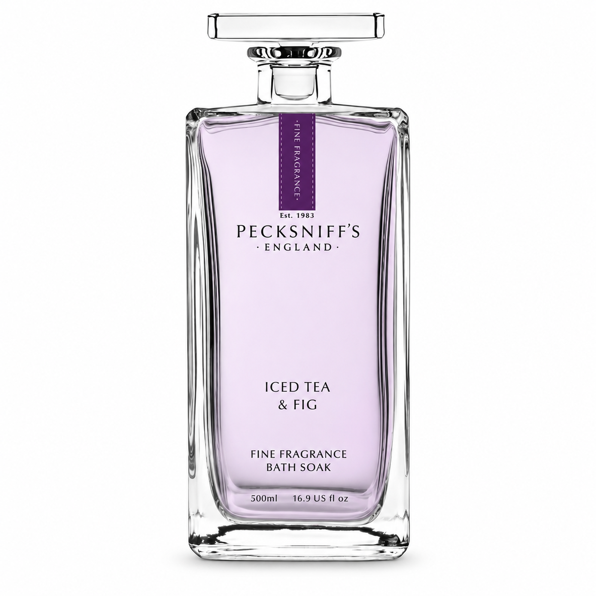Pecksniff's Prestige Iced Tea & Fig Bath Soak Decanter | 500ml/16.9 Fl Oz