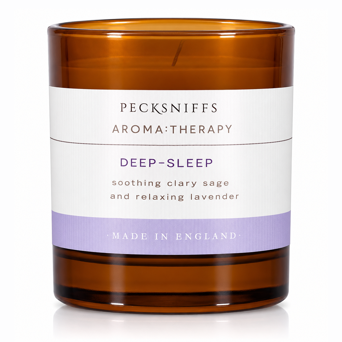 Pecksniffs Amber Deep-Sleep Aroma Therapy Candle | 1 Wick, 184g/6.49oz