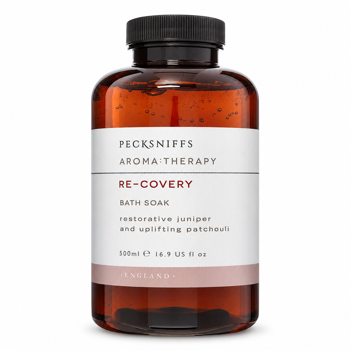 Pecksniffs Aroma:Therapy Re-Covery Bath Soak Decanter | 500ml/16.9 Fl Oz