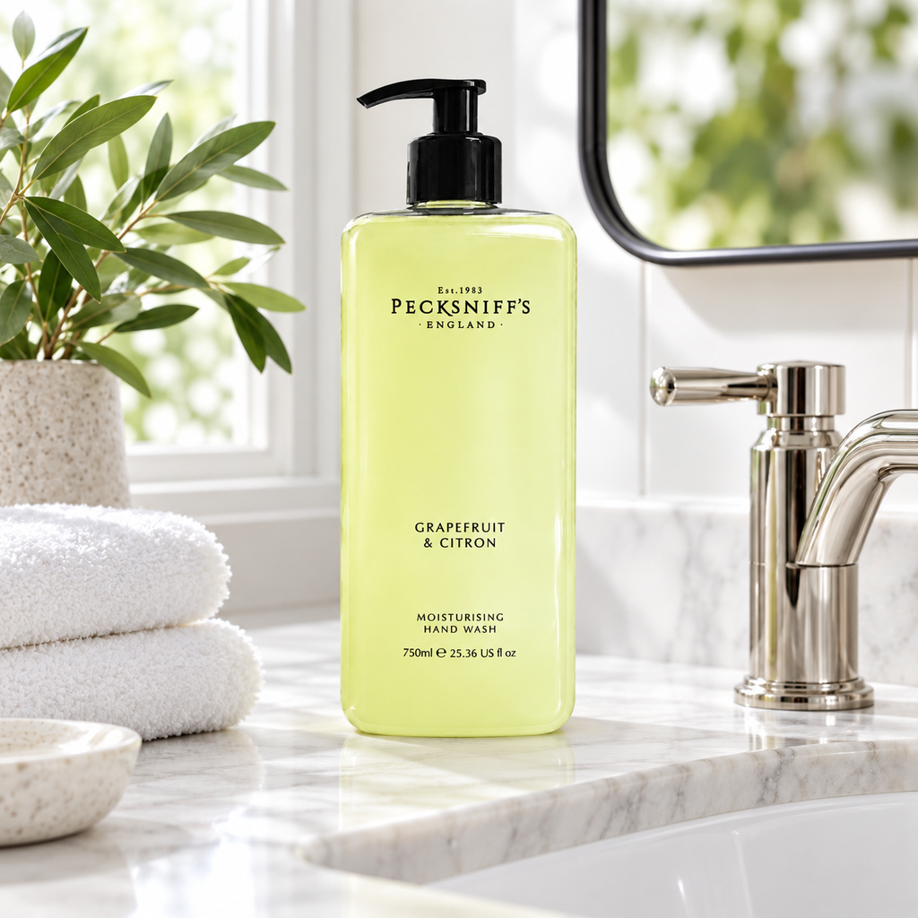 Pecksniffs Classic Grapefruit & Citron Scented Moisturizing Hand Wash | 750ml, 25.3 Fl oz