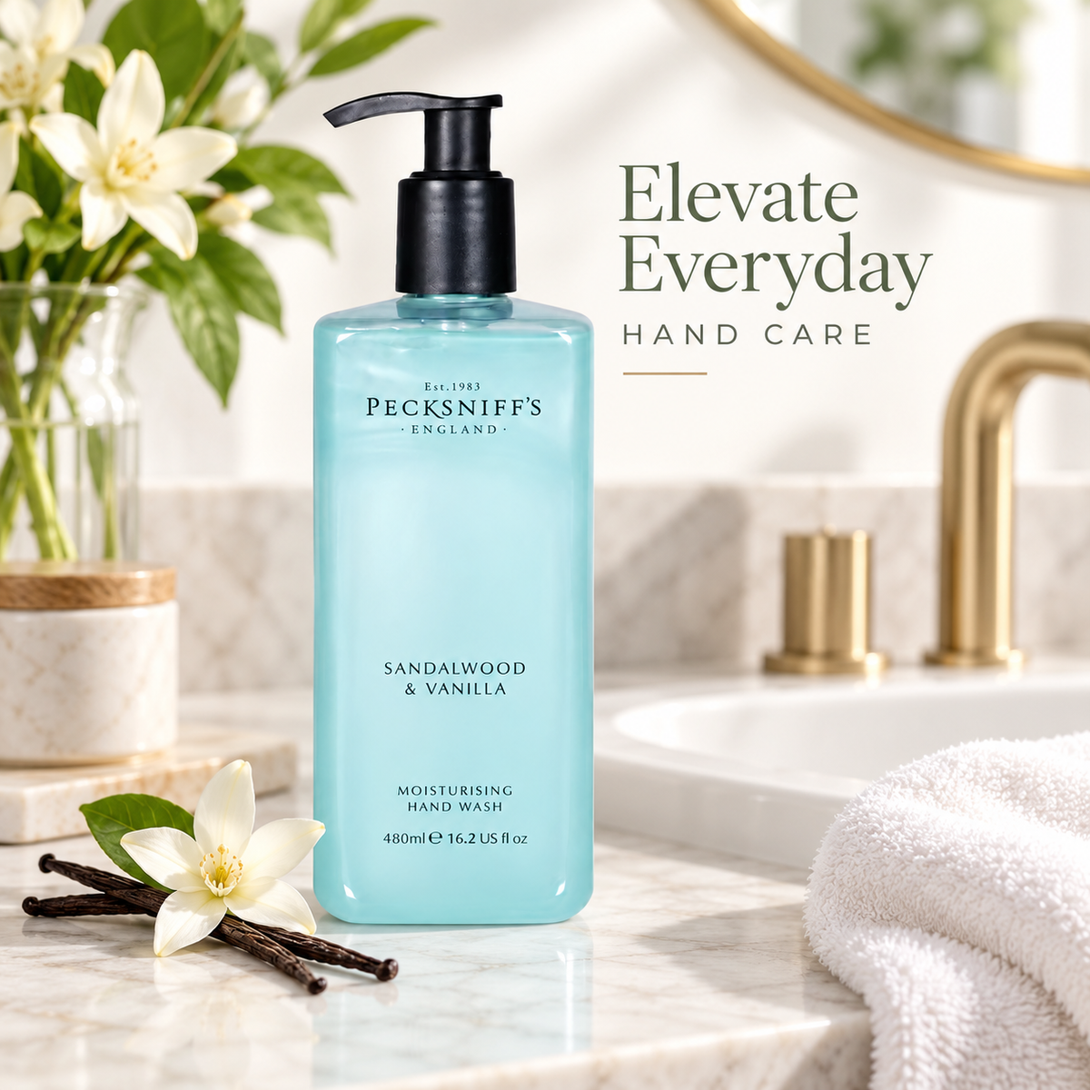 Pecksniff's Sandalwood & Vanilla Hand Wash 480ml/16.2 fl oz