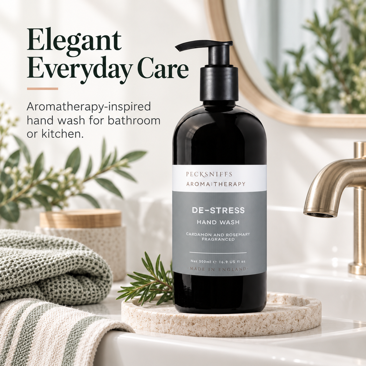 Pecksniff's Aroma:Therapy De-Stress 500 ml/16.9 fl oz Hand Wash