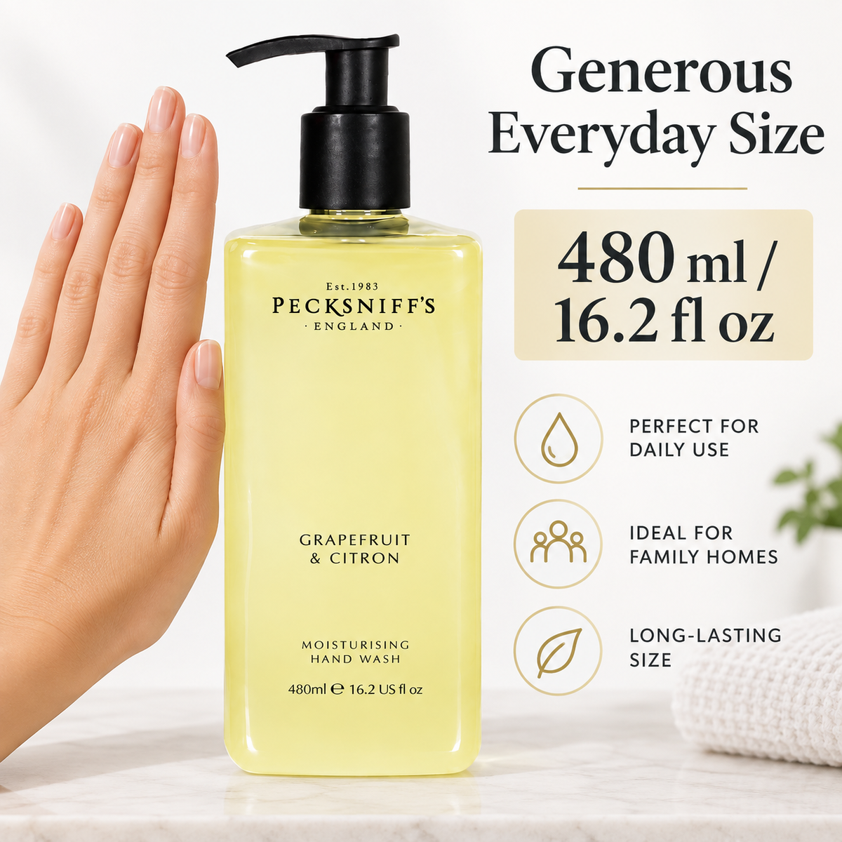 Pecksniff's Grapefruit & Citron Hand Wash 480ml/16.2 fl oz