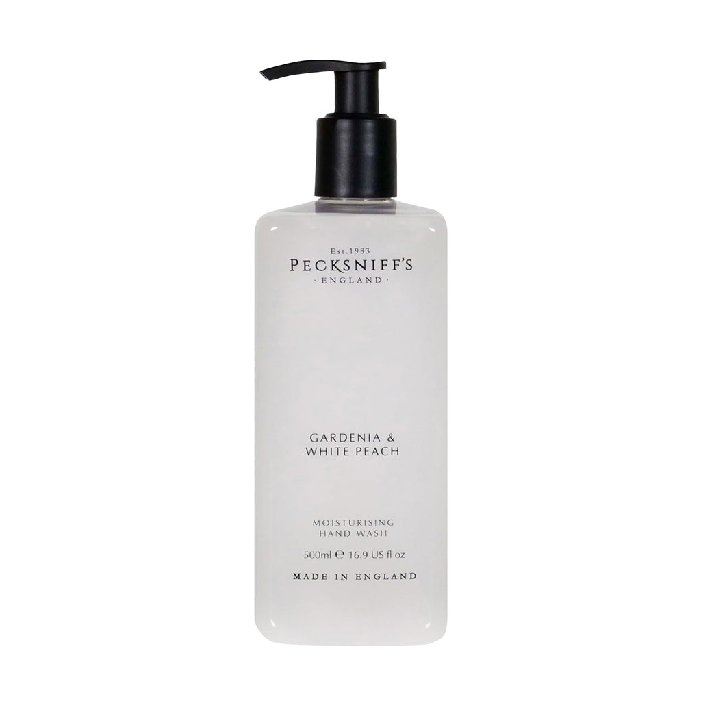 Pecksniffs Classic Gardenia & White Peach Scented Moisturizing Hand Wash | 500ml, 16.9 Fl oz