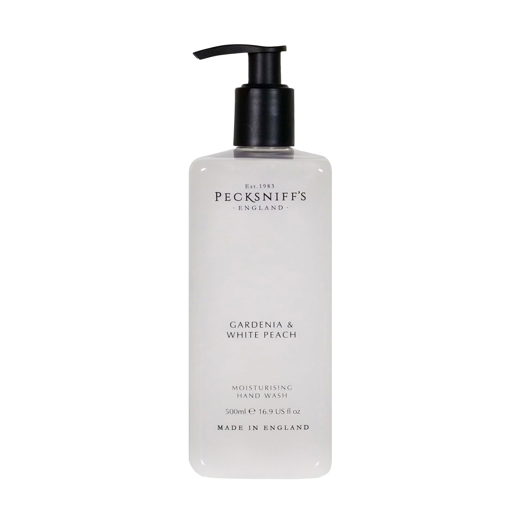 Pecksniffs Classic Gardenia & White Peach Scented Moisturizing Hand Wash | 500ml, 16.9 Fl oz