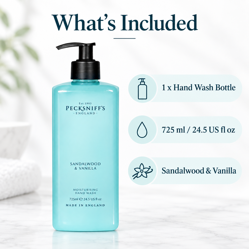 Pecksniff's Sandalwood & Vanilla Hand Wash 725 ml/24.5 Fl Oz