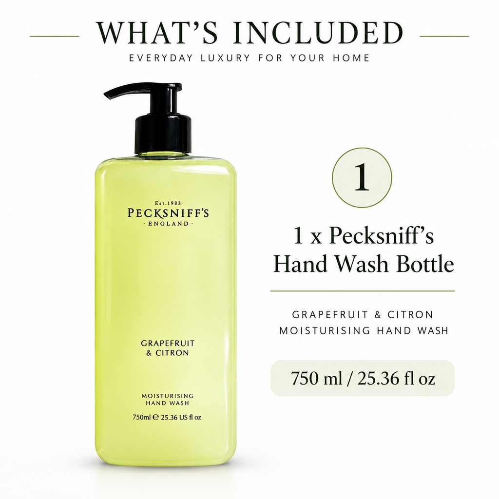 Pecksniffs Classic Grapefruit & Citron Scented Moisturizing Hand Wash | 750ml, 25.3 Fl oz
