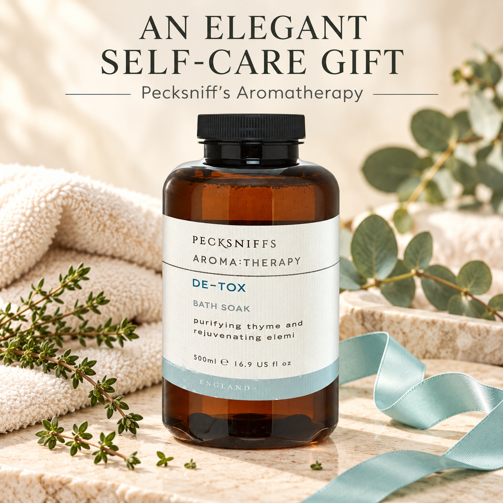 Pecksniffs Aroma:Therapy De-Tox Bath Soak Decanter | 500ml/16.9 Fl Oz