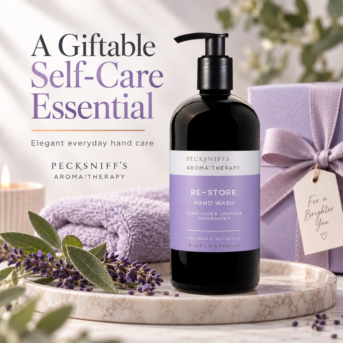 Pecksniff's Aroma:Therapy Re-Store 500 ml/16.9 fl oz Hand Wash