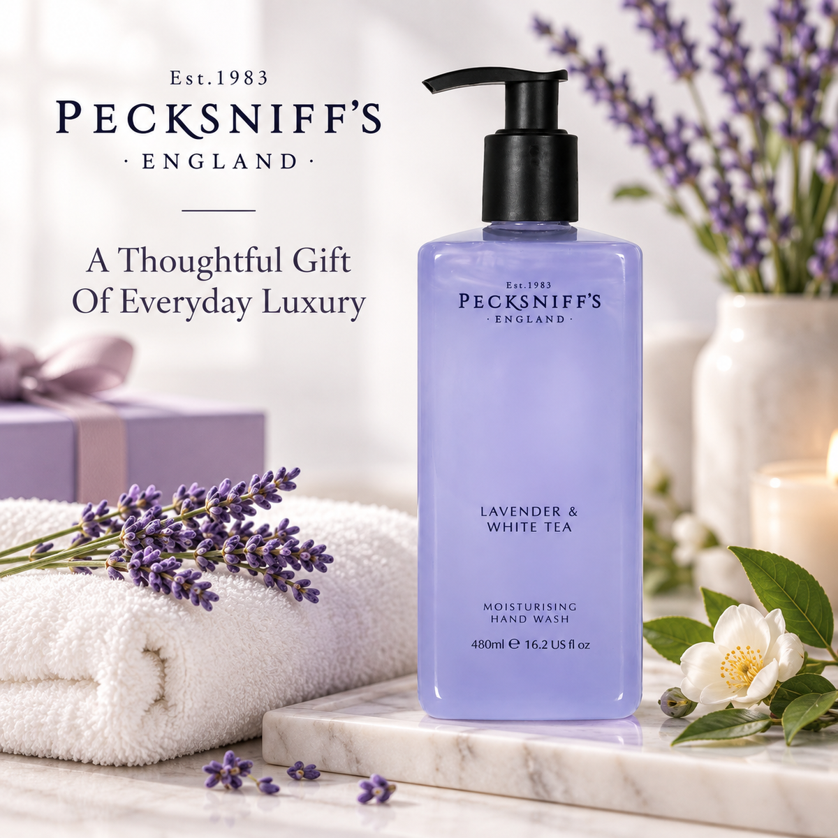 Pecksniff's  Lavender & White Tea Hand Wash 480ml/16.2 fl oz