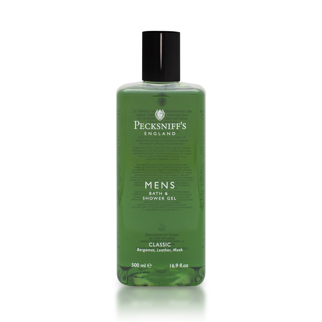 Pecksniffs Classic Men's Bath and Shower Gel | 500ml /16.9 Fl Oz