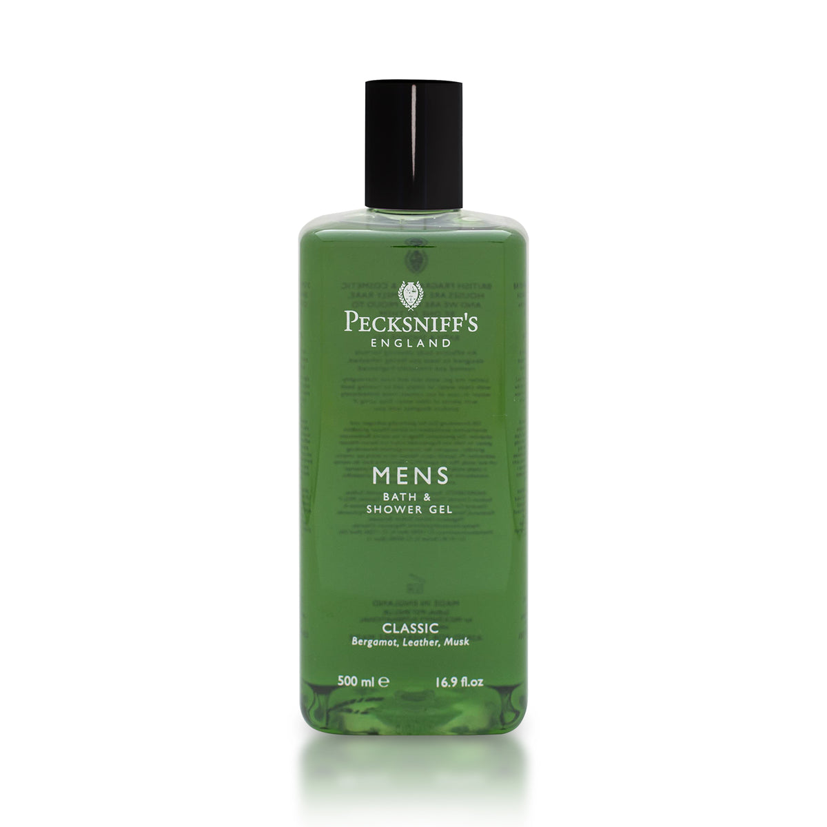 Pecksniffs Classic Men's Bath and Shower Gel | 500ml /16.9 Fl Oz