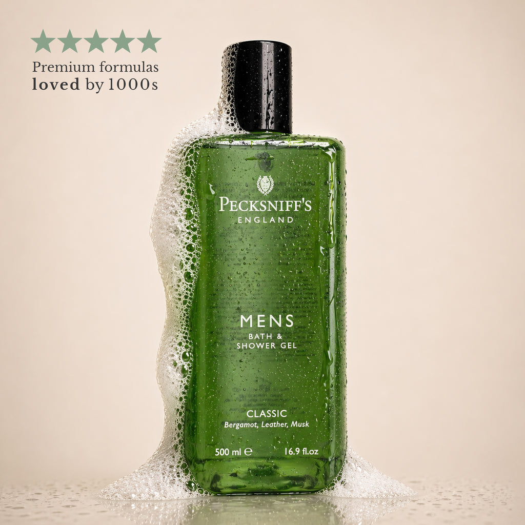 Pecksniffs Classic Men's Bath and Shower Gel | 500ml /16.9 Fl Oz