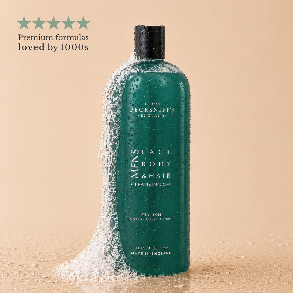Pecksniffs Stylish 3-In-1 Cleansing Gel | 1L/1000 ml/33.81 Fl Oz