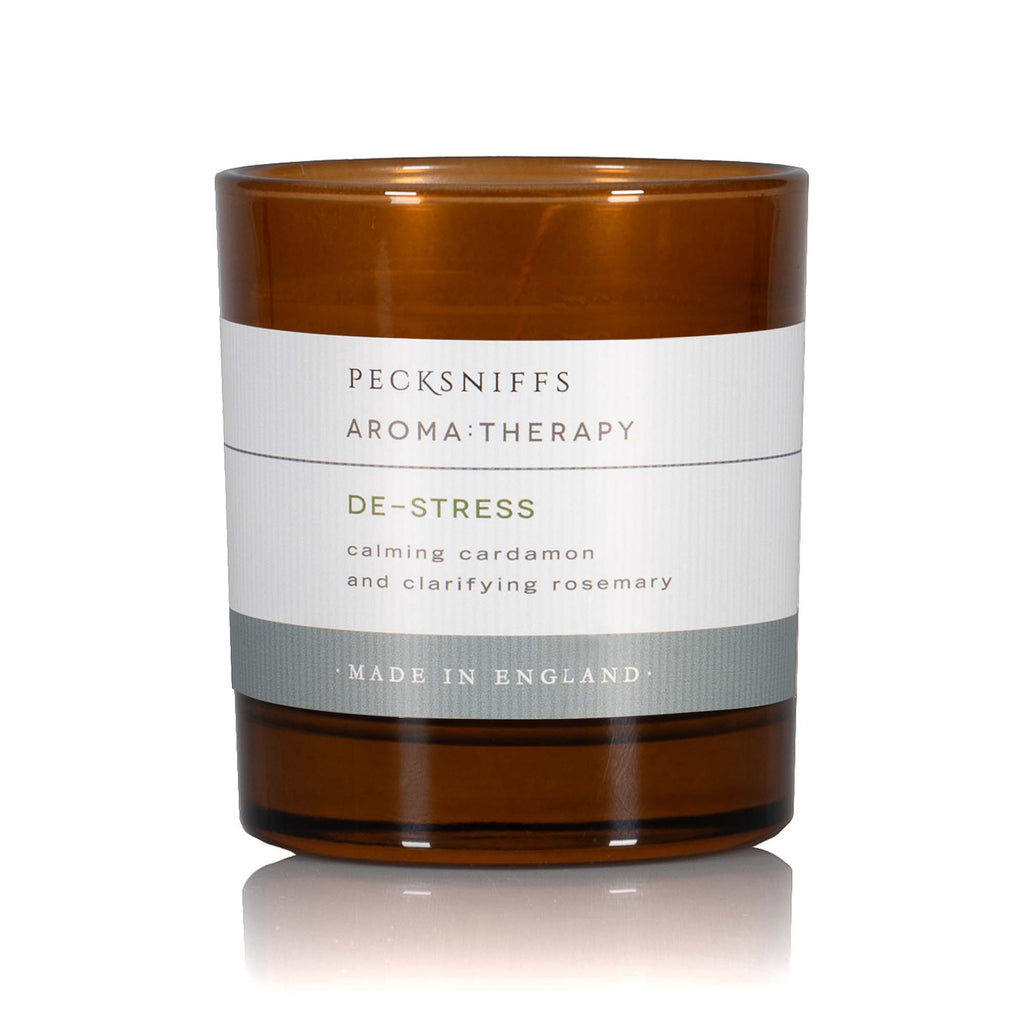 Pecksniffs Amber De-Stress  Aroma Therapy Candle | 1 Wick, 184g/6.49oz