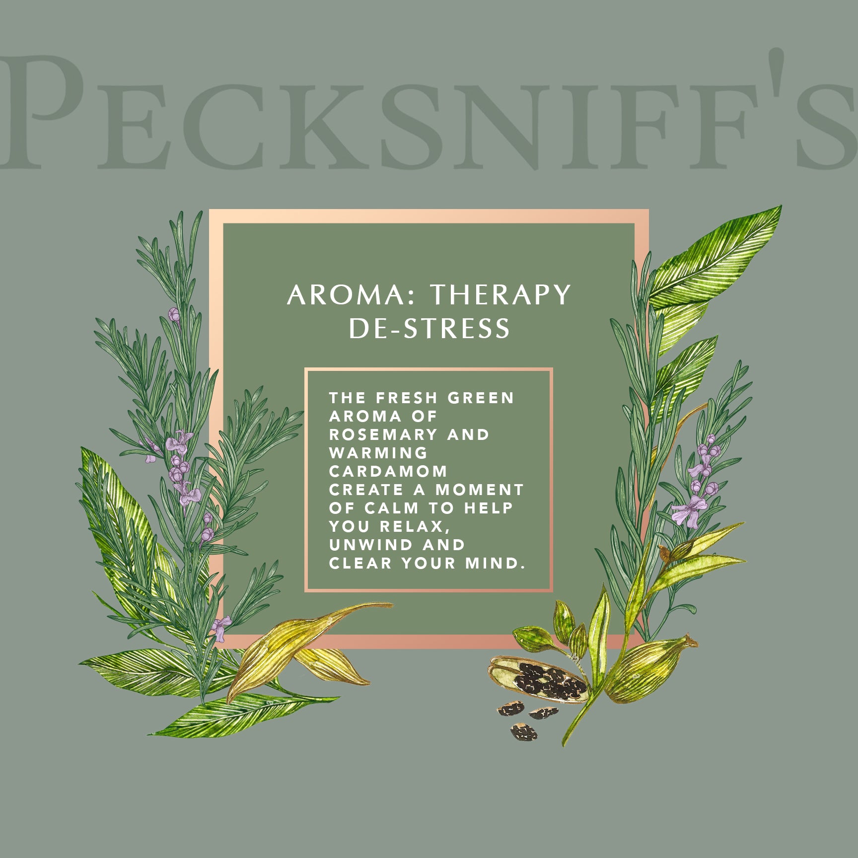 Pecksniff's Aroma:Therapy De-Stress Bath Soak Decanter | 500ml/16.9 Fl Oz