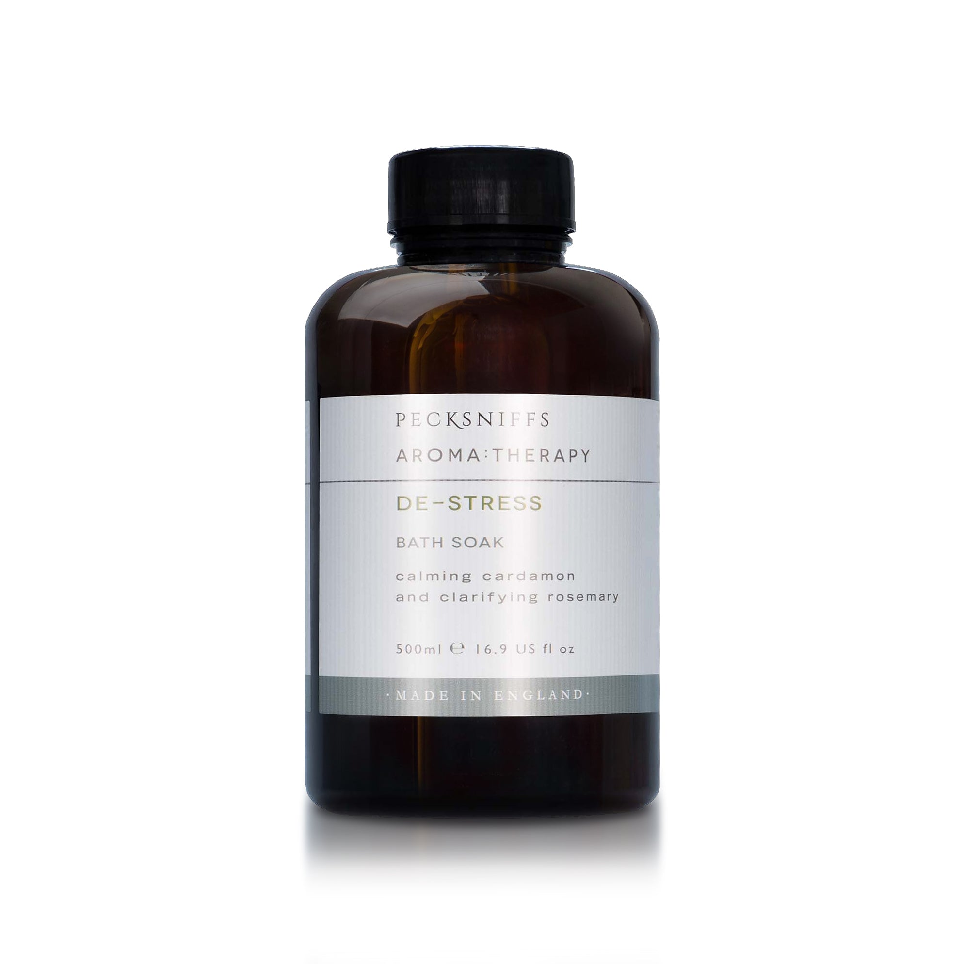 Pecksniff's Aroma:Therapy De-Stress Bath Soak Decanter | 500ml/16.9 Fl Oz