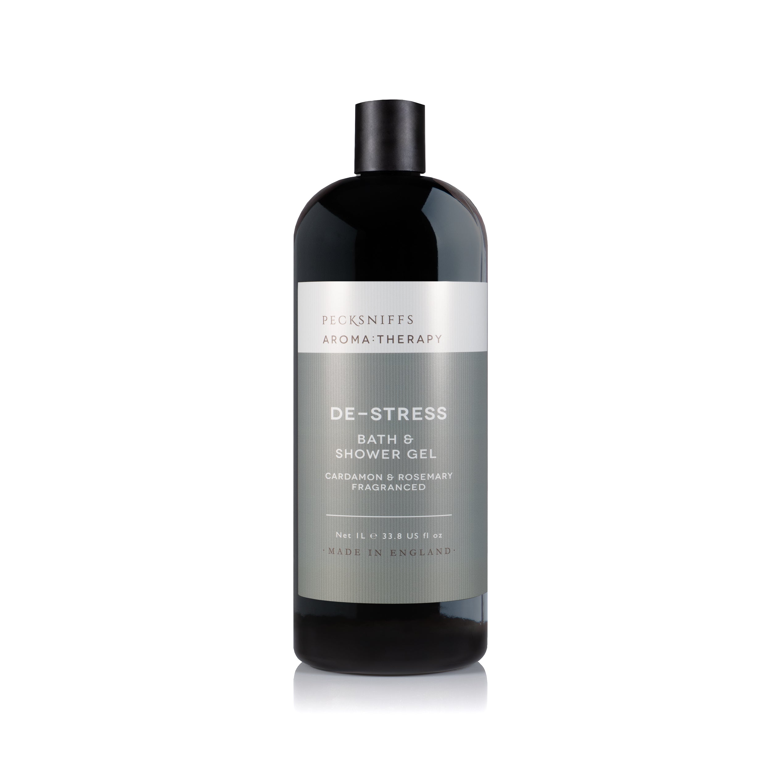 Pecksniff's Aroma:Therapy De-Stress Shower Gel – Luxurious Moisturizing Bath & Body Cleanser, 1000 ml/33.8 fl oz Bottle