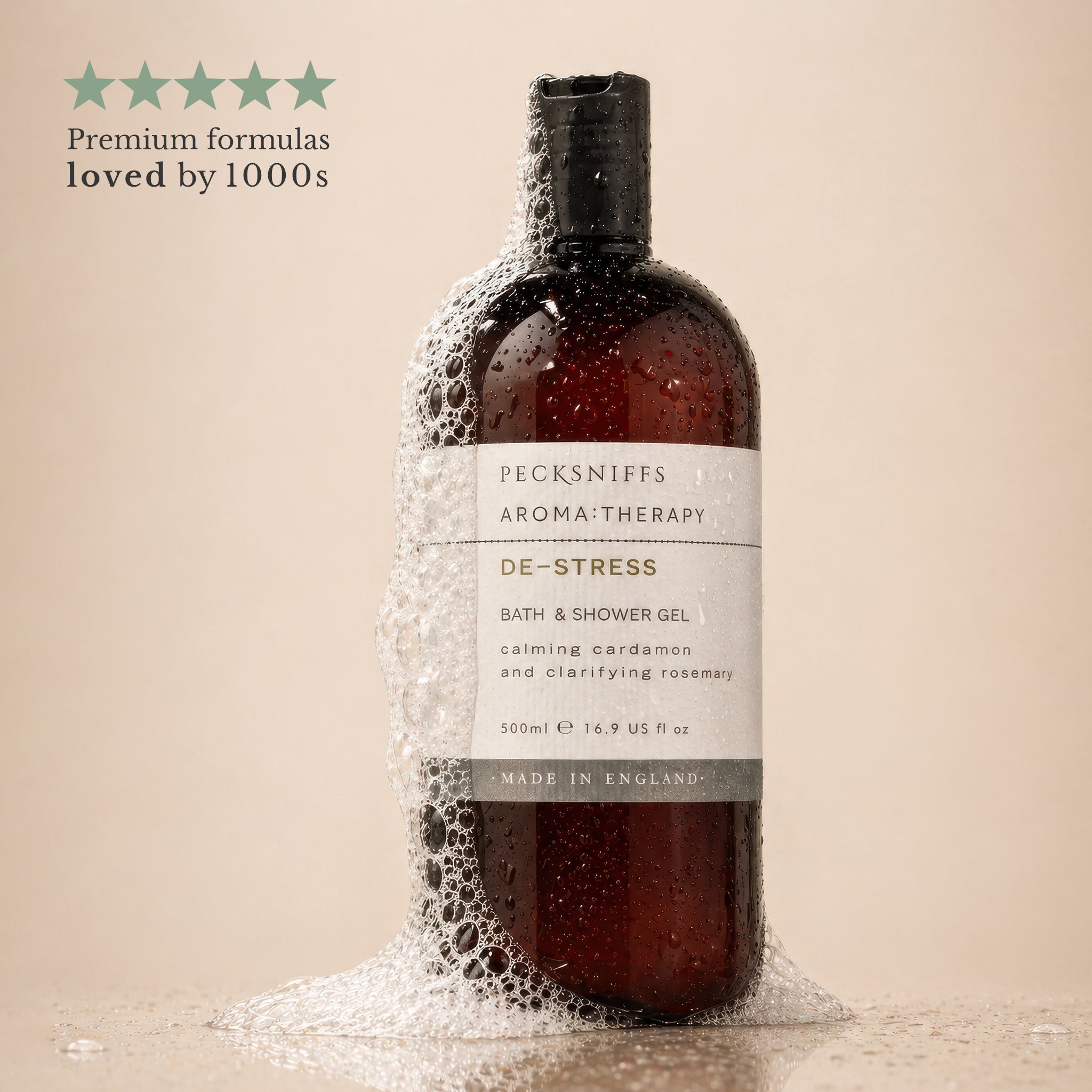 Pecksniff's DE-STRESS Shower Gel | 500ml /16.9 Fl Oz