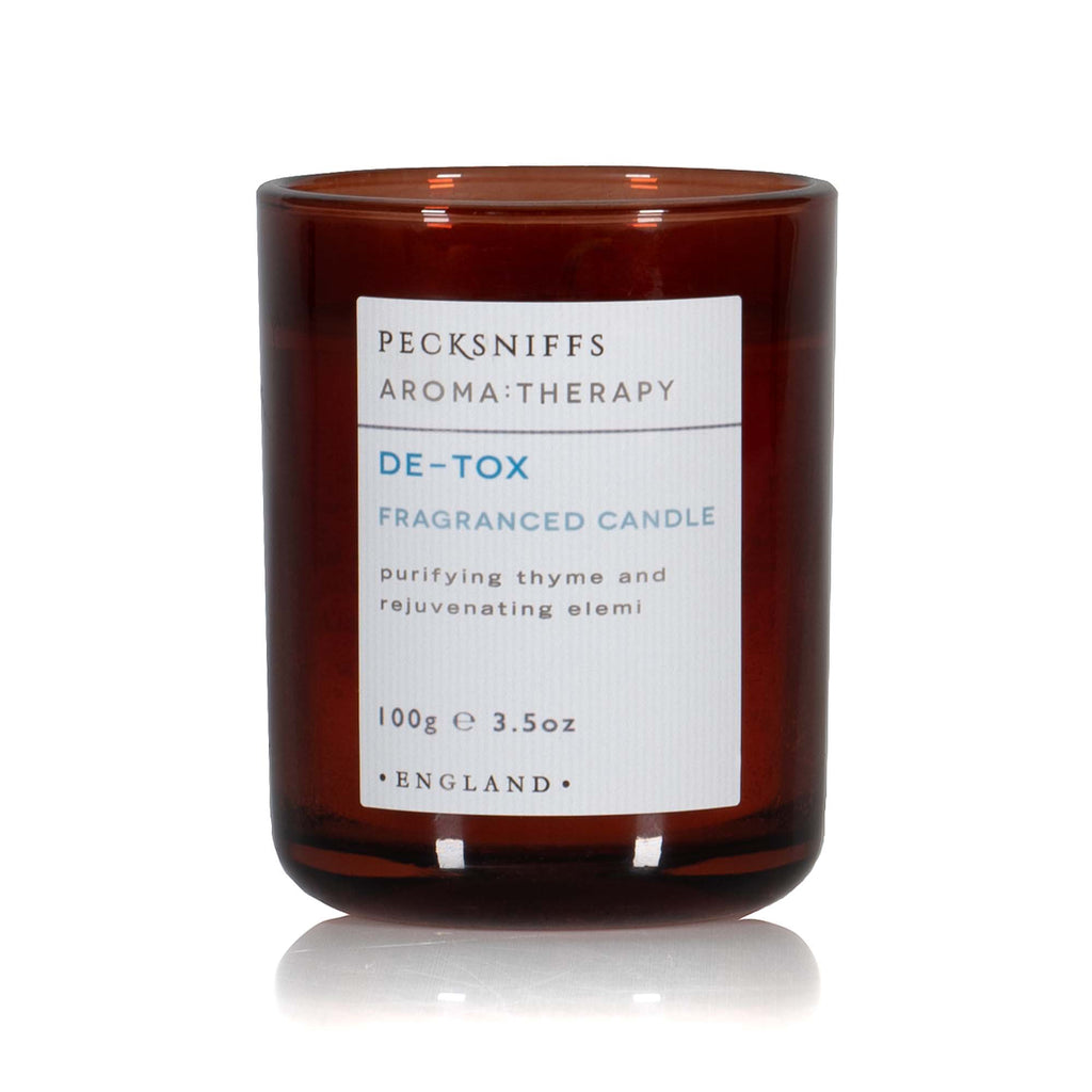 Pecksniff's De-tox Luxury Scented Candle | 1 Wick, 100 g/3.5 oz