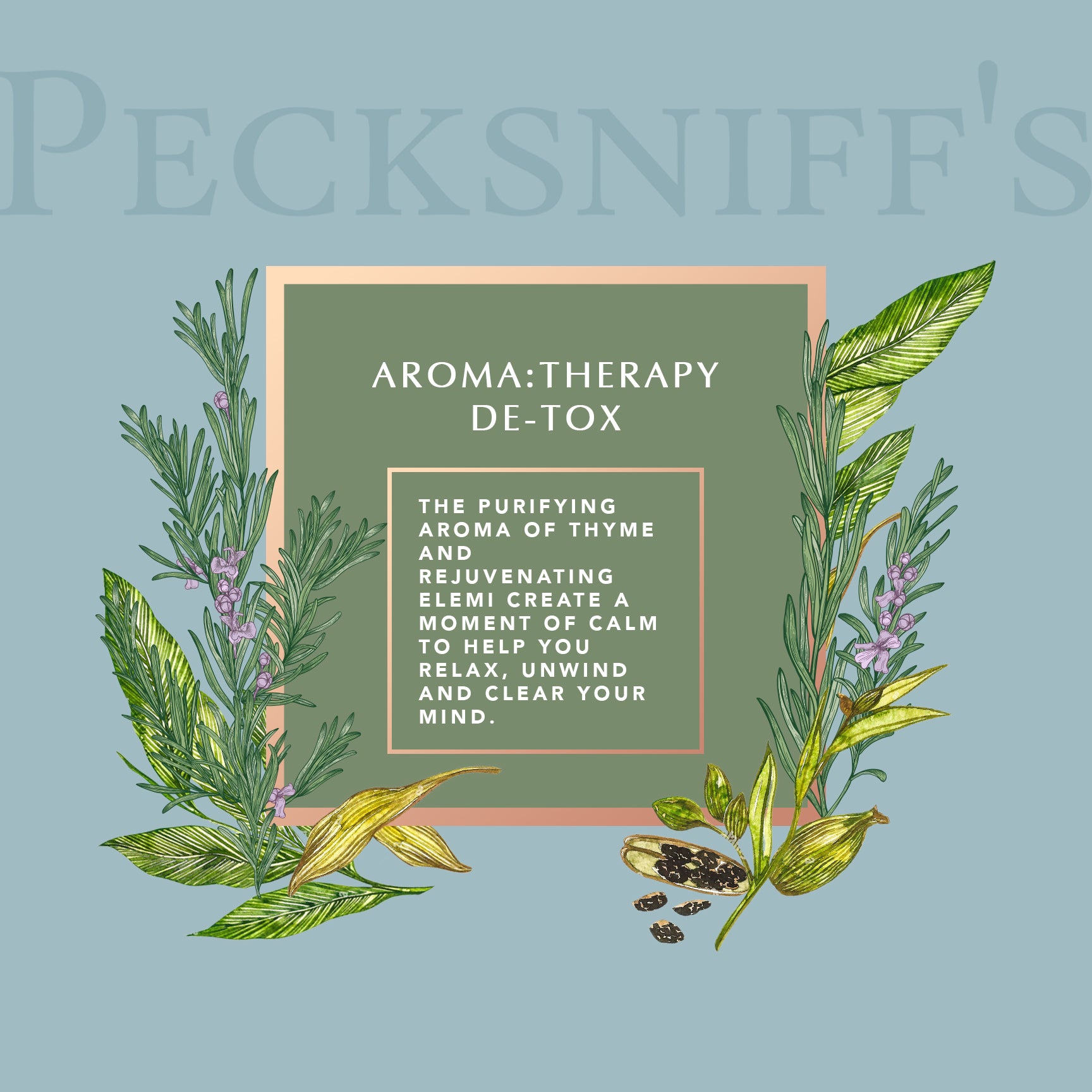 Pecksniffs Aromatherapy DE-TOX Candle | 3 Wicks, 285g/10oz