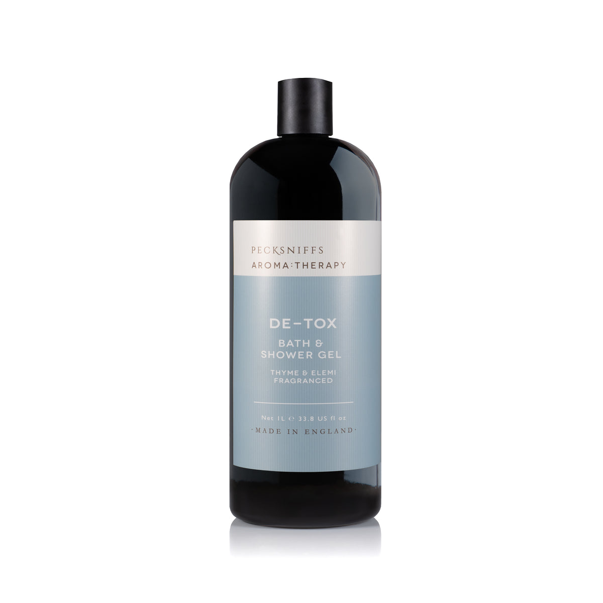 Pecksniff's Aroma:Therapy De-Tox Shower Gel – Luxurious Moisturizing Bath & Body Cleanser, 1000 ml/33.8 fl oz Bottle
