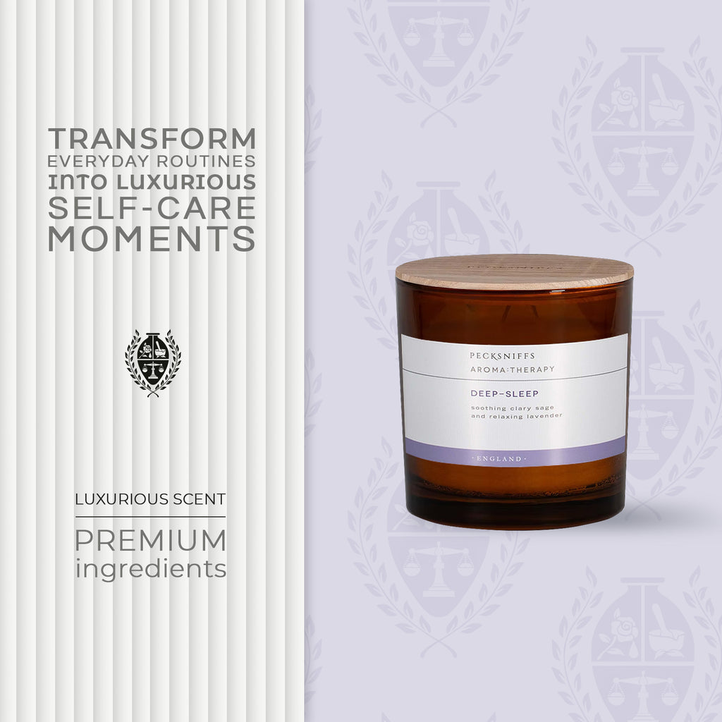 Pecksniffs Amber Deep Sleep Candle | 3 Wicks, 550g/19.40oz