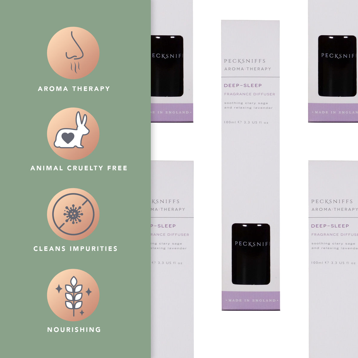Pecksniffs Deep-Sleep Diffuser | 100ml/3.38 Fl Oz