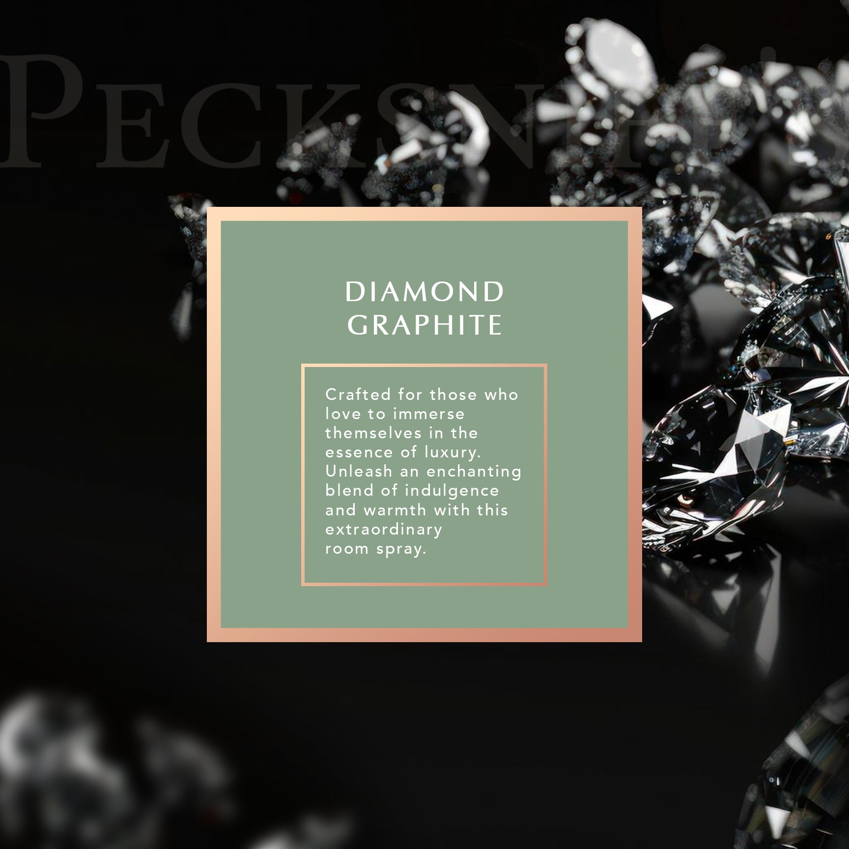 Pecksniffs Diamond Graphite Room Spray | 100ml/3.38 Fl Oz