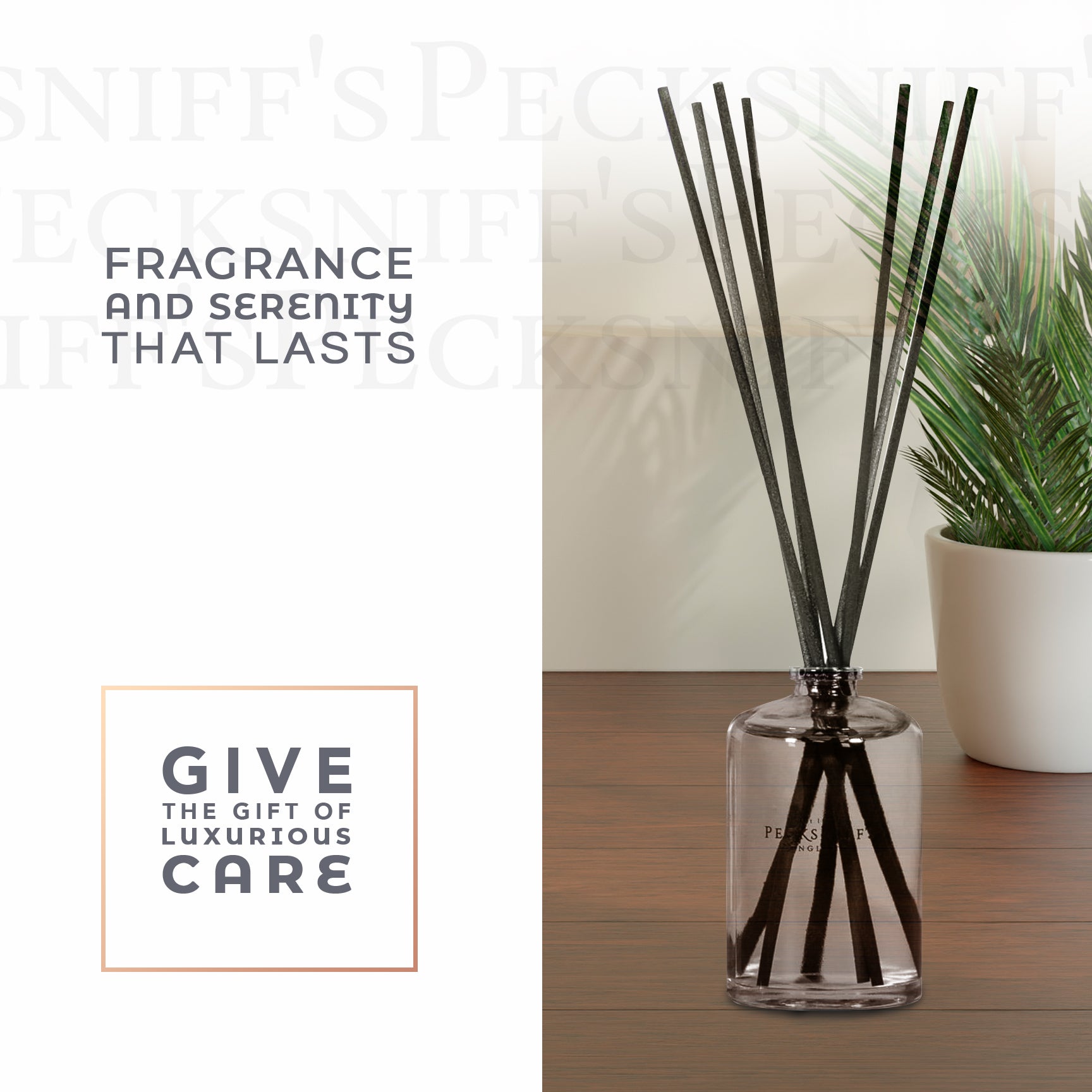 Pecksniffs Ginger Flower & Patchouli Diffuser | 100ml/3.38 Fl Oz