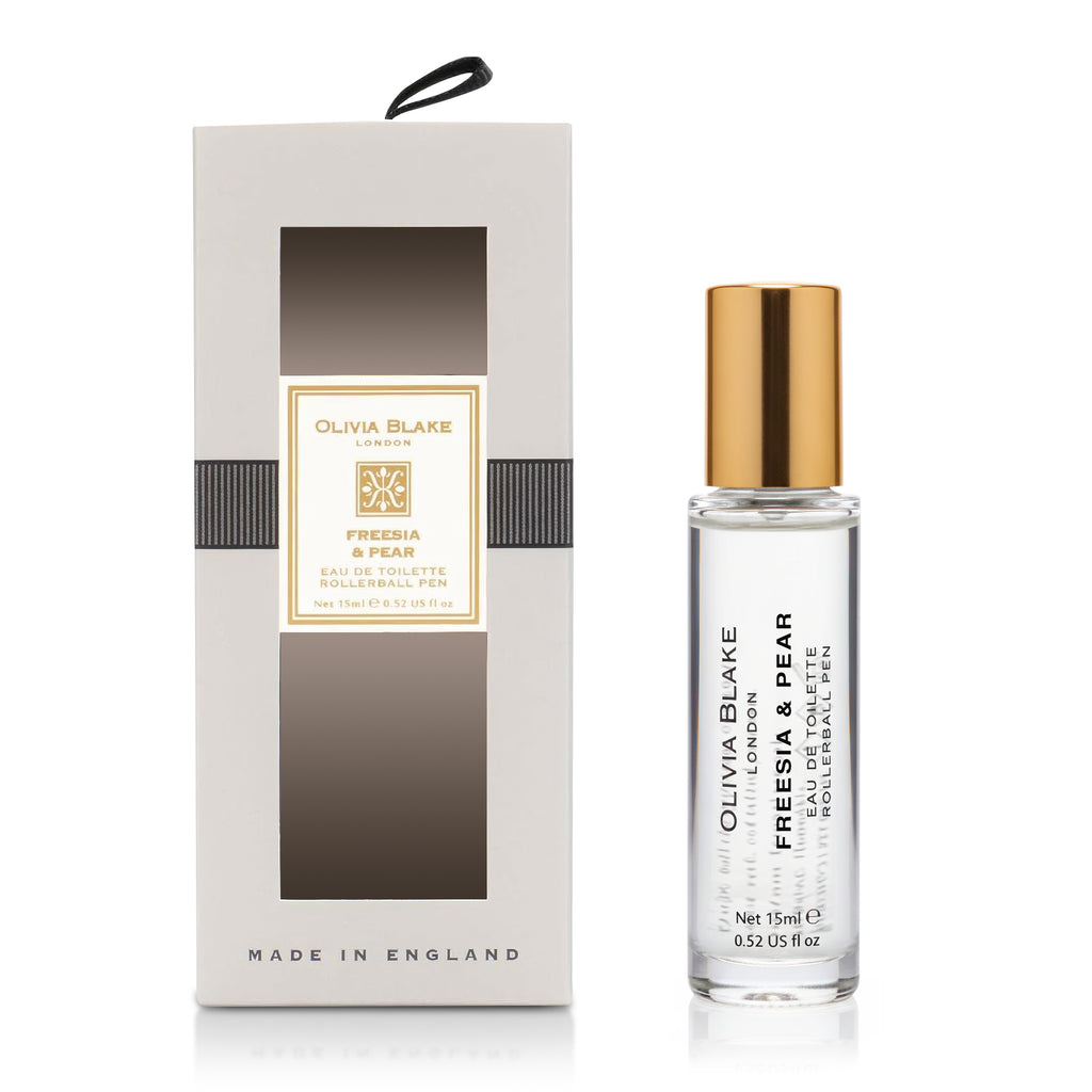 Olivia Blake Freesia & Pear Perfume Roller Ball – 15 ml/0.52 fl oz Fine Fragrance Eau de Toilette, Travel Size Perfume for Women