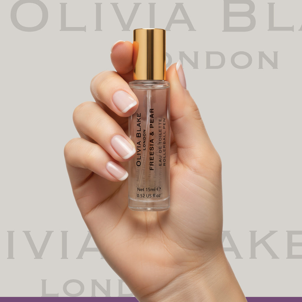 Olivia Blake Freesia & Pear Perfume Roller Ball – 15 ml/0.52 fl oz Fine Fragrance Eau de Toilette, Travel Size Perfume for Women