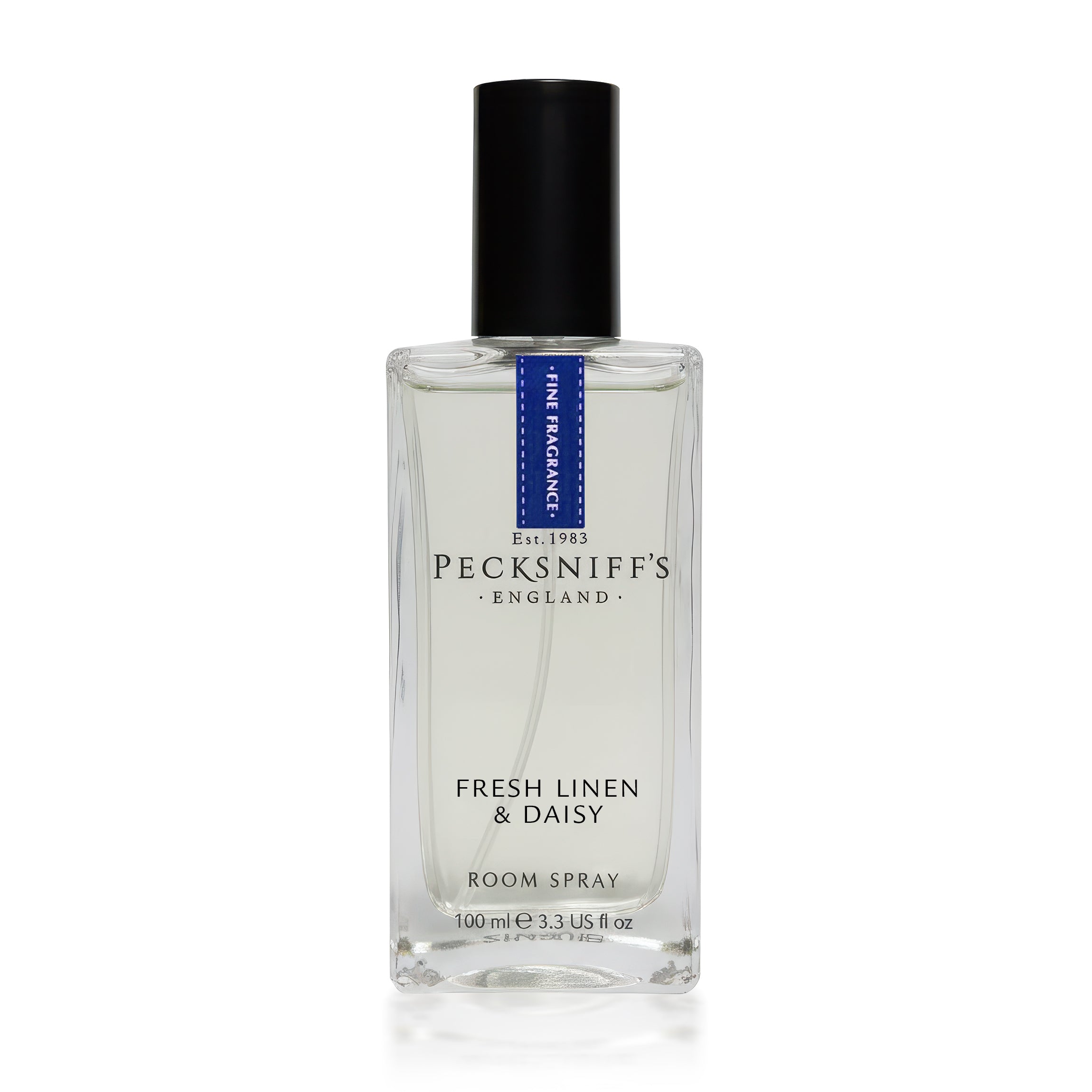 Pecksniffs Fresh Linen & Daisy Square Room Spray | 100ml/3.38 Fl Oz