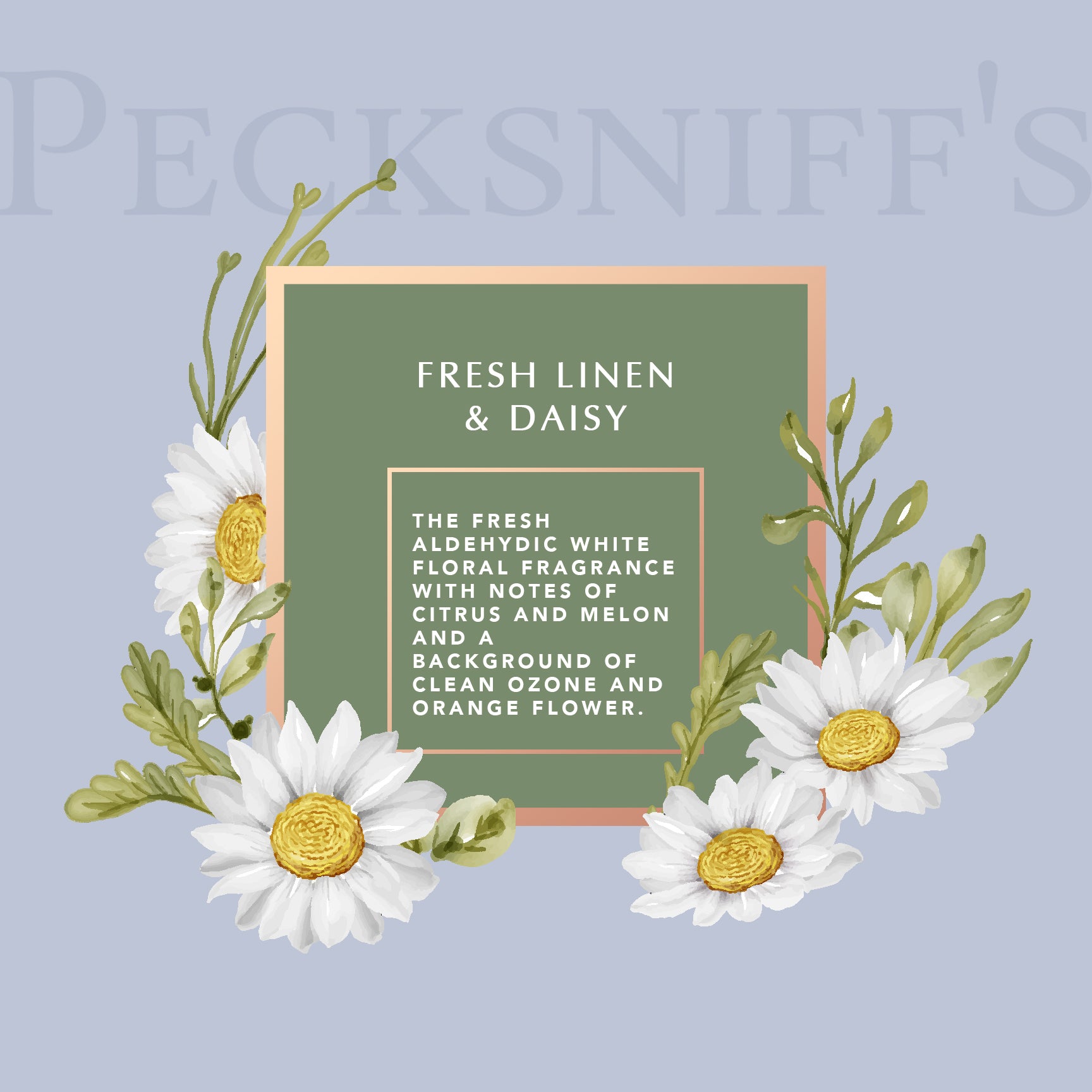 Pecksniff's Prestige Fresh Linen & Daisy Bath Soak Decanter | 500ml/16.9 Fl Oz