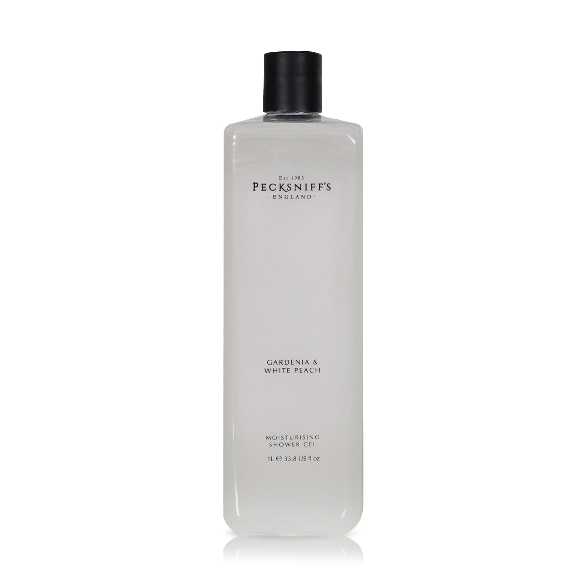 Pecksniffs Gardenia & White Peach Moisturizing Shower Gel | 1000 ml / 33.80 Fl Oz