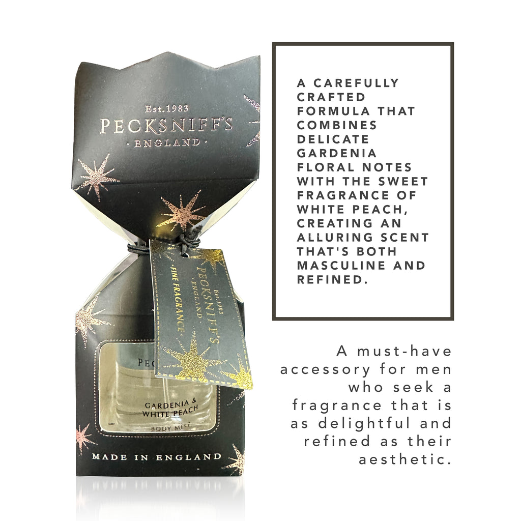 Pecksniff's Cracker Body Mist Gardenia & White Peach Body Spray | 50ml, 1.69 Fl Oz
