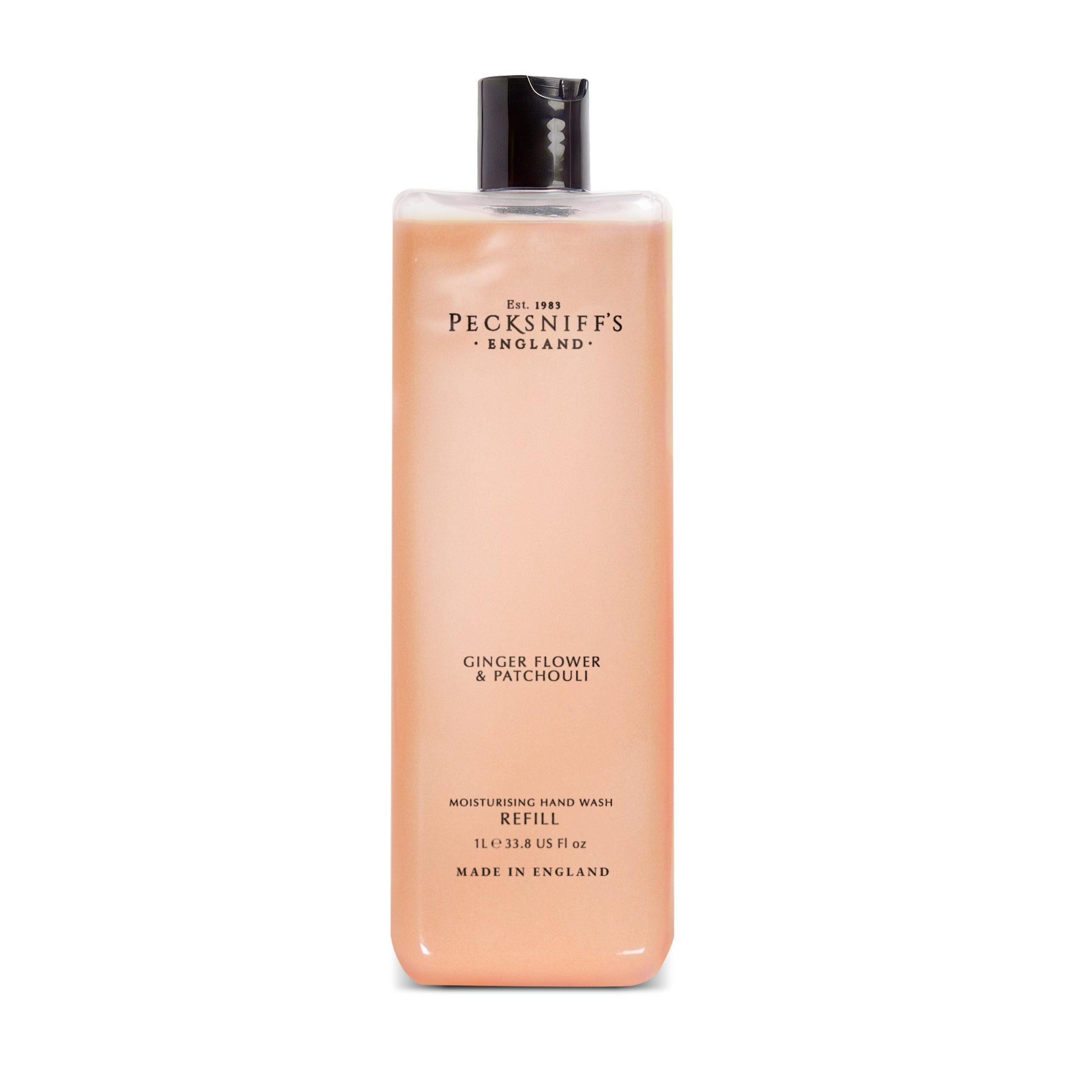 Pecksniff's Ginger Flower & Patchouli Scented Moisturizing Hand Wash Refill | 1 L/1000 ml, 33.8 fl oz