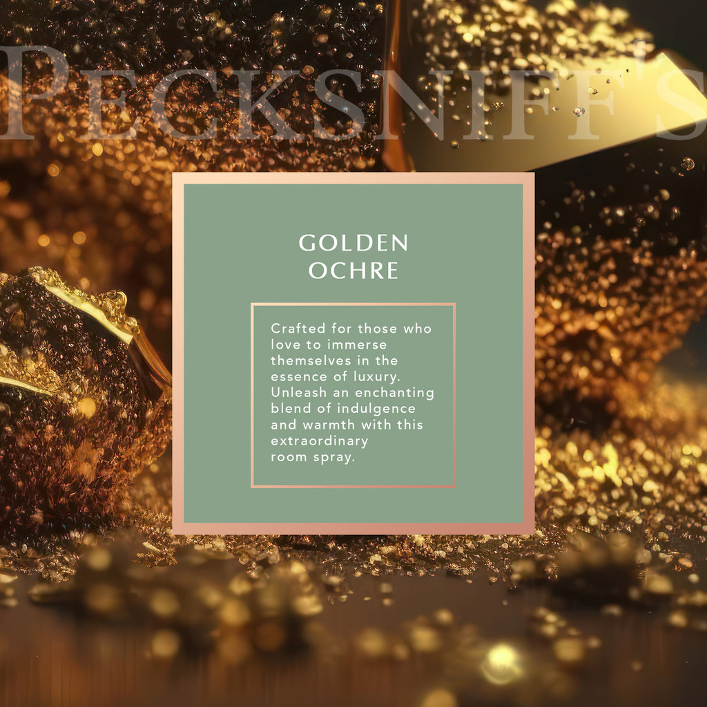Pecksniffs Golden Ochre Classic Room Spray | 100ml/3.38 Fl Oz