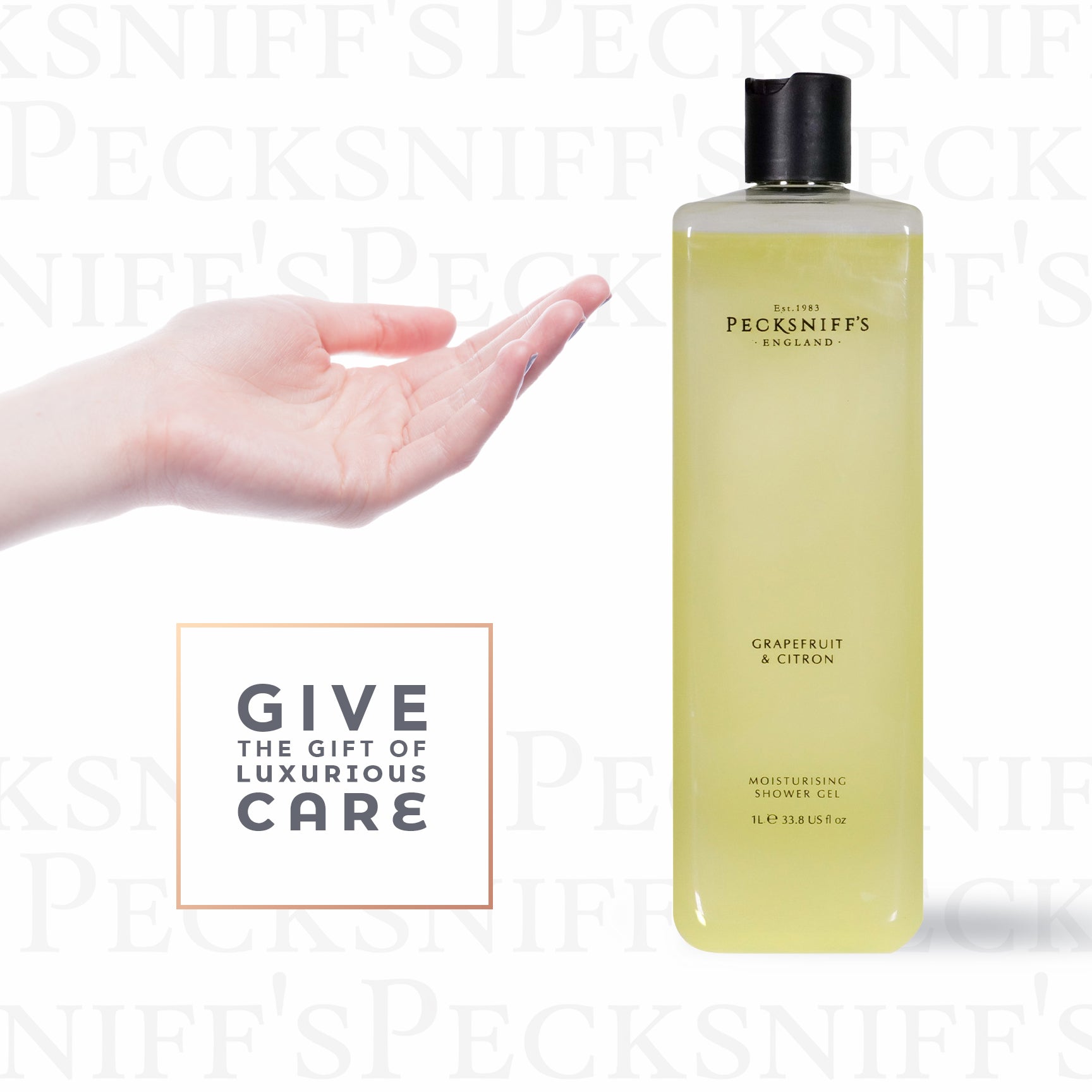 Pecksniffs Grapefruit & Citron Moisturizing Shower Gel | 1000 ml / 33.80 Fl Oz