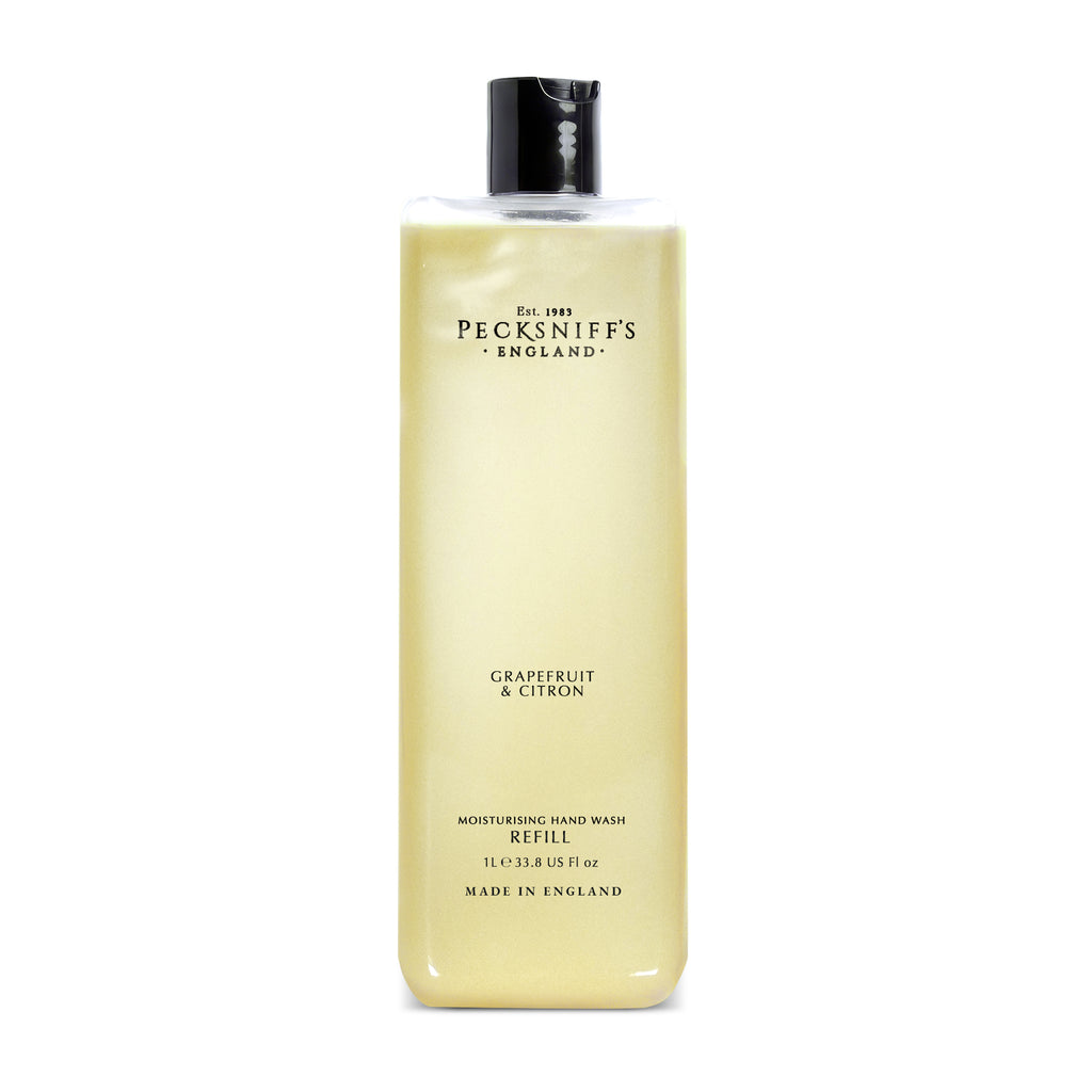 Pecksniff's Grapefruit & Citron Scented Moisturizing Hand Wash Refill | 1 L/1000 ml, 33.8 fl oz
