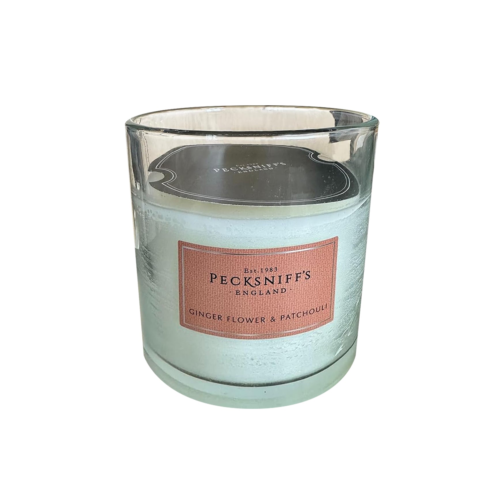 Pecksniffs Classic Gingerflower & Patchouli Scented Candle with Dust Cover | 3 Wicks, 550g/19.4oz