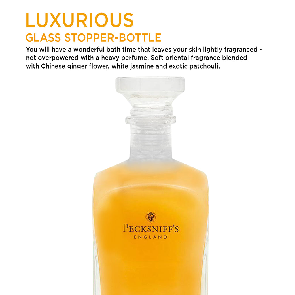 Pecksniffs Ginger Flower & Patchouli Luxury Bath Soak | 700ml /23.6 Fl Oz