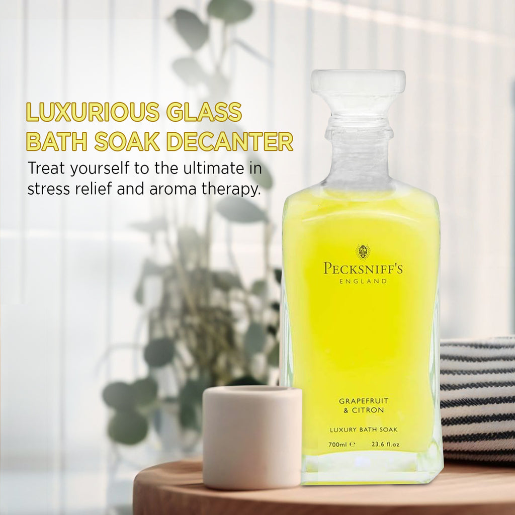 Pecksniffs Grapefruit & Citron Luxury Bath Soak | 700ml /23.6 Fl Oz