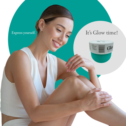 Glow Body Butter – Honey Coconut Scent, 250 ml / 8.45 fl oz – Ultra Moisturizing Skincare for Dry Skin, Made in England