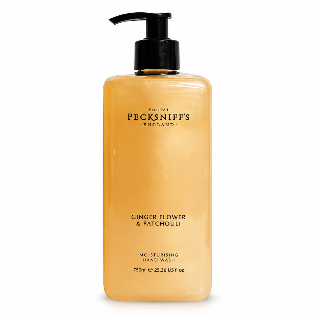 Pecksniff's Classic Ginger Flower & Patchouli Scented Moisturizing Hand Wash | 750ml, 25.3 Fl oz